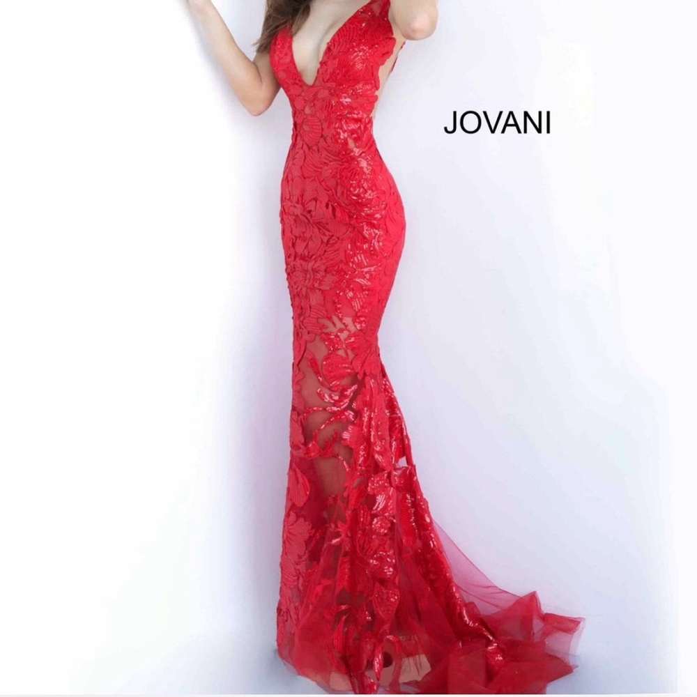 Jovani Red Evening Gown